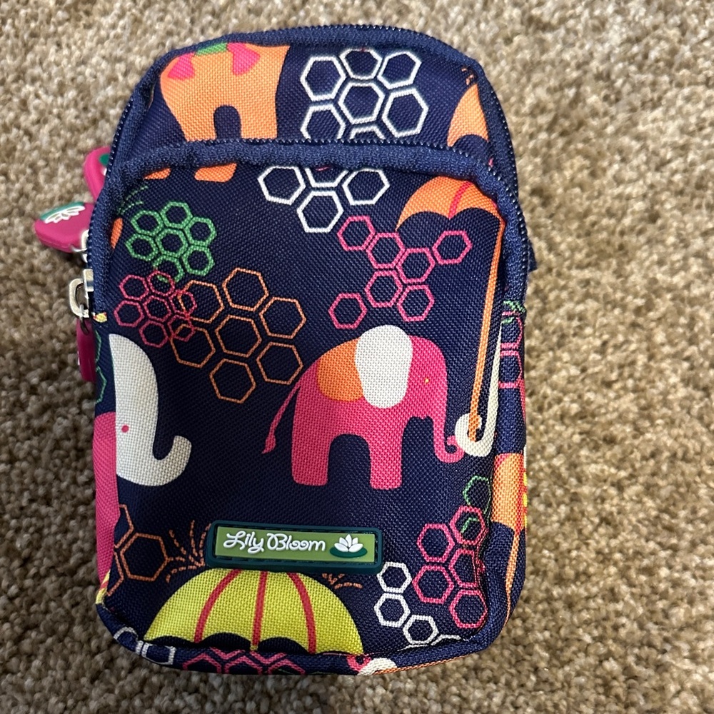 Lily Bloom Mini Bag with Elephant and Honeycomb Design